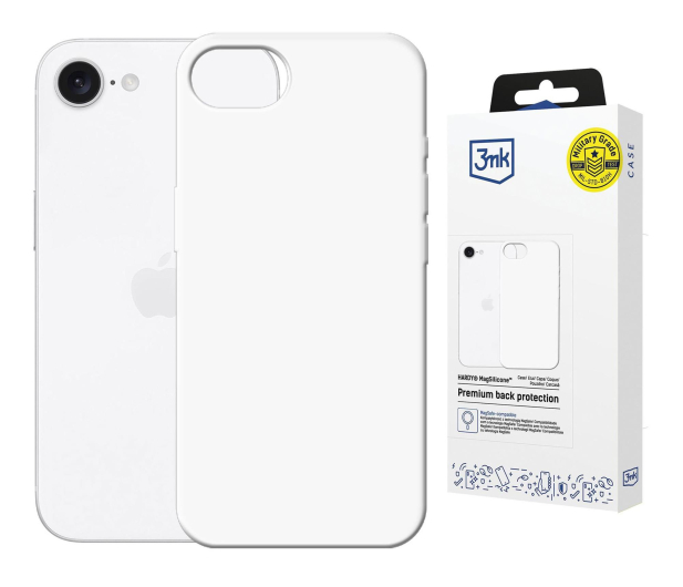 3mk Hardy MagSilicone White do iPhone 16E - 1344408 - zdjęcie